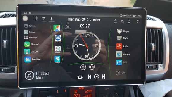 MediaCenter Joying im Ducato einbauen 22 Alternativ-Bildschirm