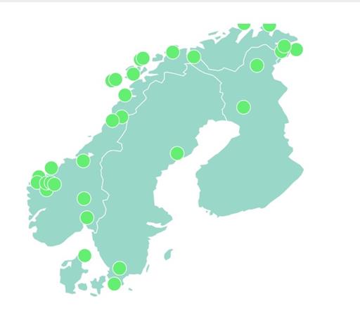 Interaktive Norwegenkarte