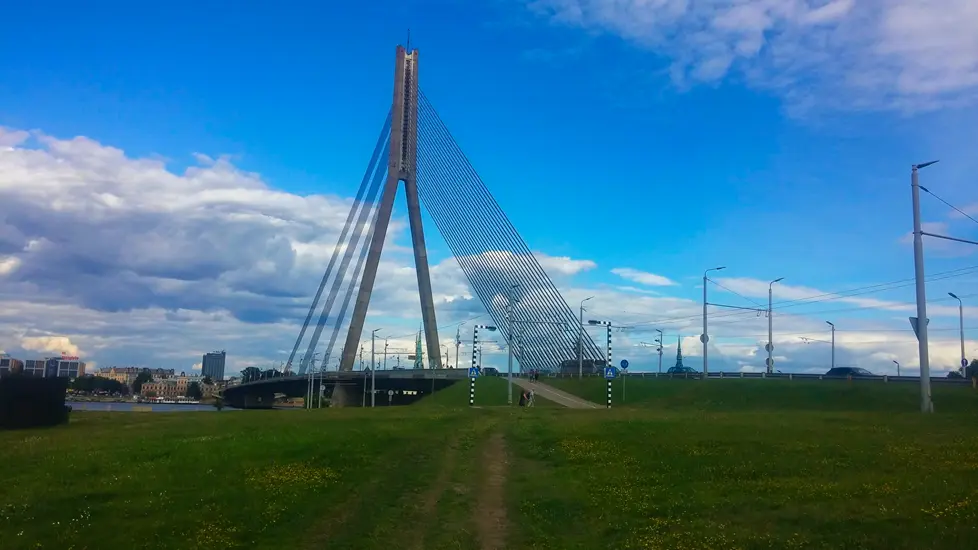 Riga - Lettlands Hauptstadt 2 Vanšu Brücke