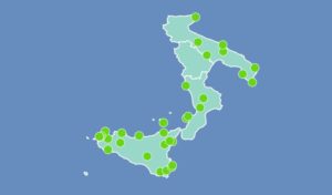 Reisekarte Süd Italien