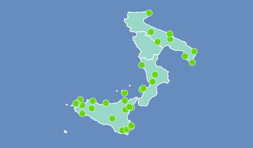 Süd-Italien Tour 2024 1 Reisekarte Süd-Italien