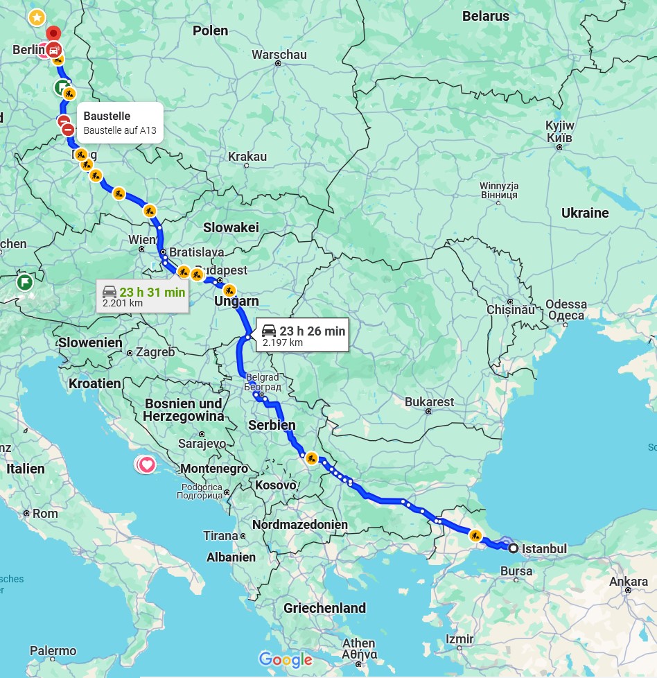 Reiseplanung nach Istanbul