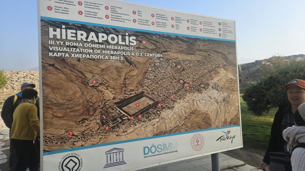 Hierapolis und Pamukkale 1 Plan Hierapolis