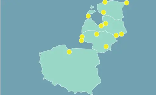 Interaktive Reisekarten 8 baltikumkarte